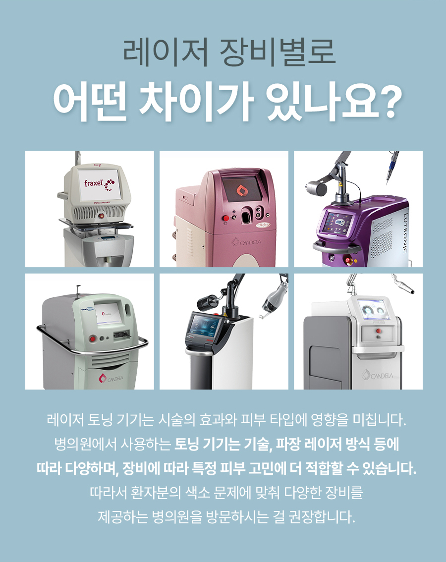 기미잡티레이저가격 기준과 토닝 시술 전 확인사항